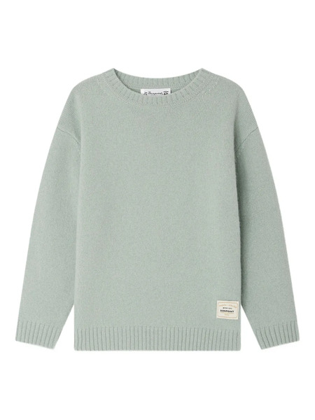  Bonpoint Jason Elbow-patch Wool Sweater - Blue 
