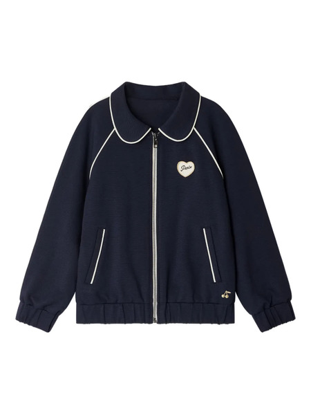  Bonpoint Jinto Zip-up Bomber Jacket - Blue 