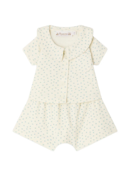  Bonpoint Laelion Shorts Set - Neutrals 