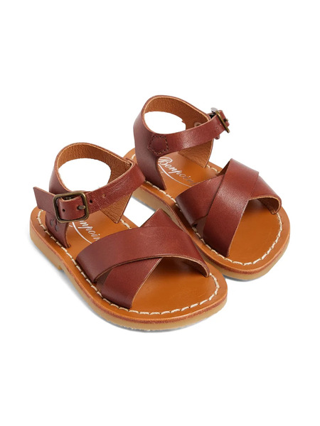  Bonpoint Leather Sandals - Brown 