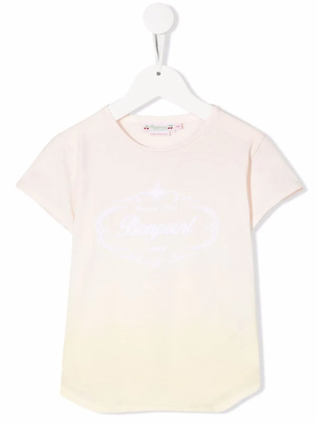  Bonpoint Logo-print Gradient T-shirt - Pink 