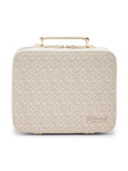  Bonpoint Monogram-pattern Cotton Changing Bag - Neutrals 