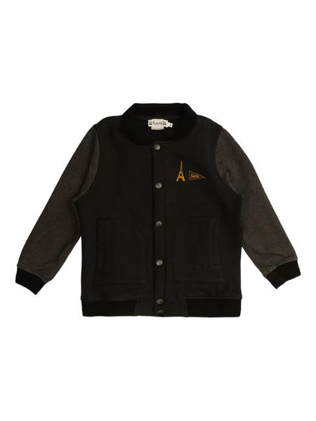  Bonpoint Panelled Bomber Jacket - Black 