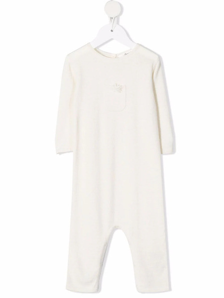  Bonpoint Patch-pocket Bodysuit - Neutrals 