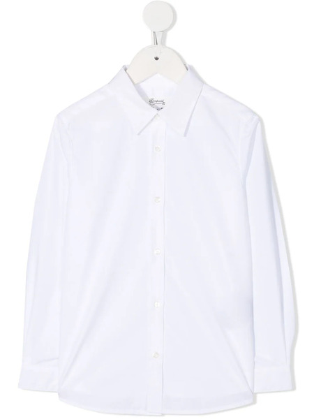  Bonpoint Plain Button Shirt - White 
