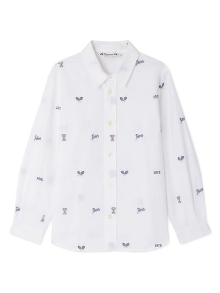  Bonpoint Poplin Shirt - White 