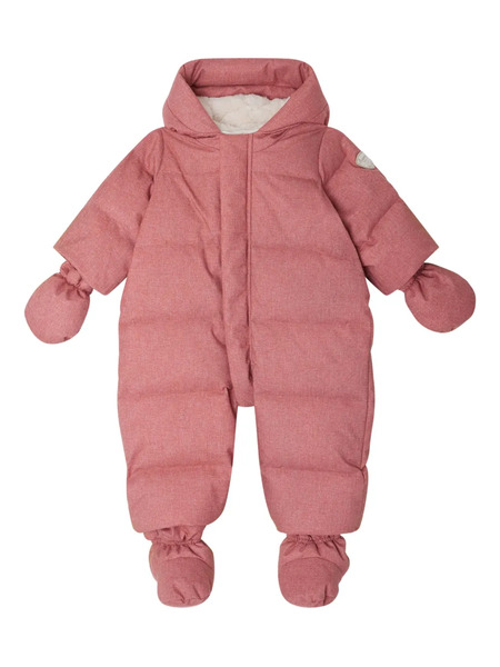  Bonpoint Quilted Hooded Snowsuit - Pink 