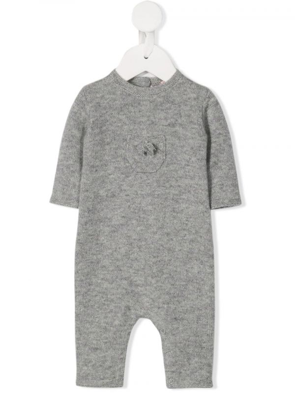  Bonpoint Round Neck One-piece - Grey 