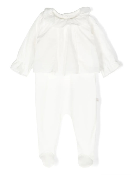  Bonpoint Ruffle-collar Pyjamas - White 