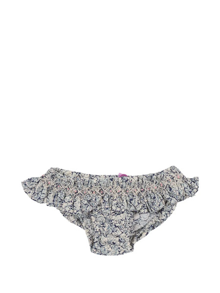  Bonpoint Ruffled Floral Bikini Bottom - Blue 