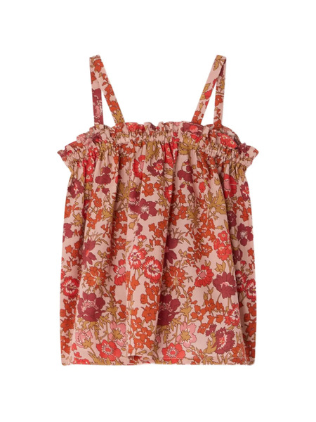 Bonpoint Ruffled Floral Blouse Apo - Pink 