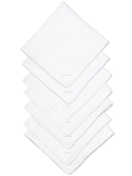  Bonpoint Set Of 7 Blankets - White 