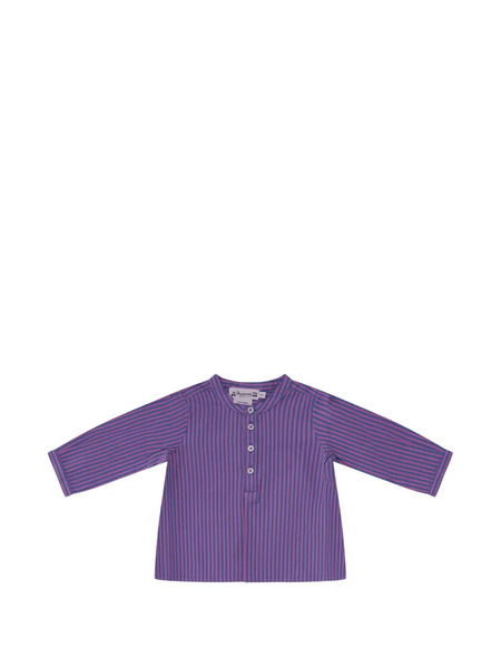  Bonpoint Striped Buttoned Top - Purple 