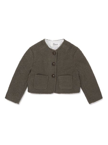  Bonpoint Tabitha Textured Wool Jacket - Neutrals 