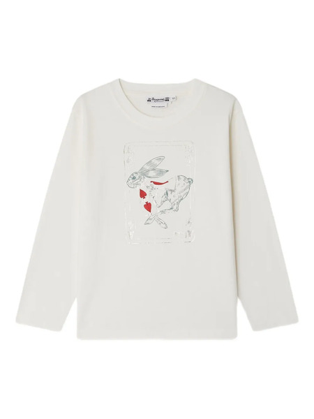  Bonpoint Tadda Rabbit-print Top - Neutrals 