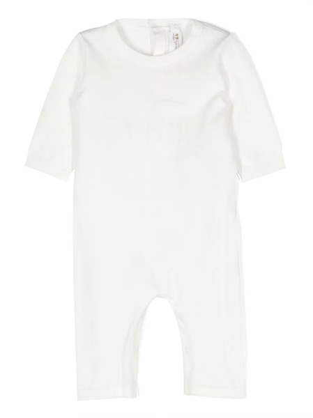  Bonpoint Tilouana Cherry-embroidery Romper - White 