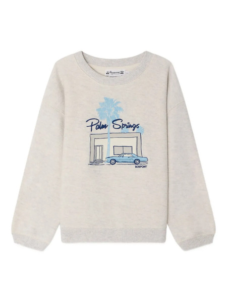  Bonpoint Tonino Graphic Sweatshirt - Grey 