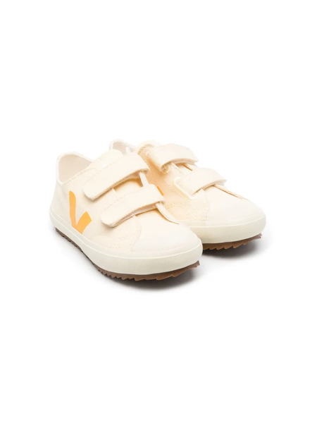  Bonpoint X Veja Touch-strap Canvas Sneakers - Neutrals 