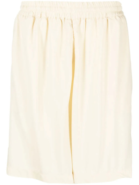  Bonsai Elasticated-waistband Wool Bermuda Shorts - Neutrals 
