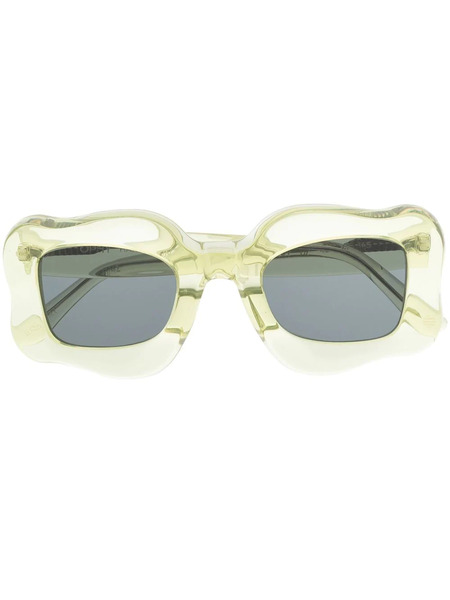 Bonsai Oversized Curved-frame Sunglasses - Green 