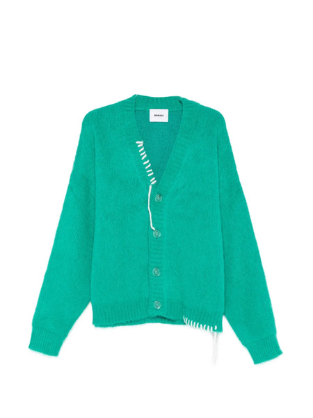  Bonsai V-neck Oversized Cardigan - Green 