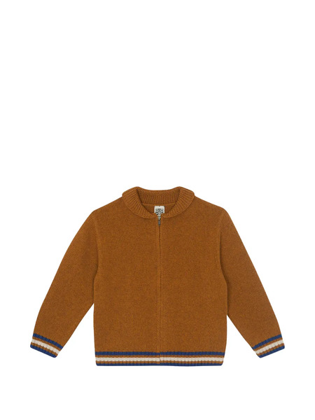  Bonton Collared Cardigan - Brown 