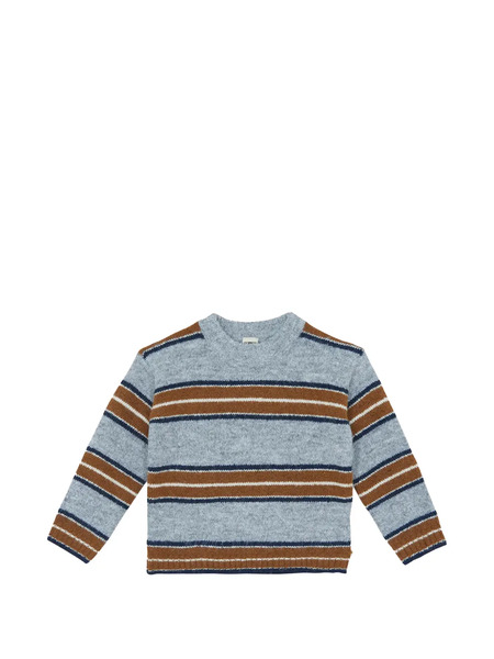  Bonton Striped Sweater - Grey 