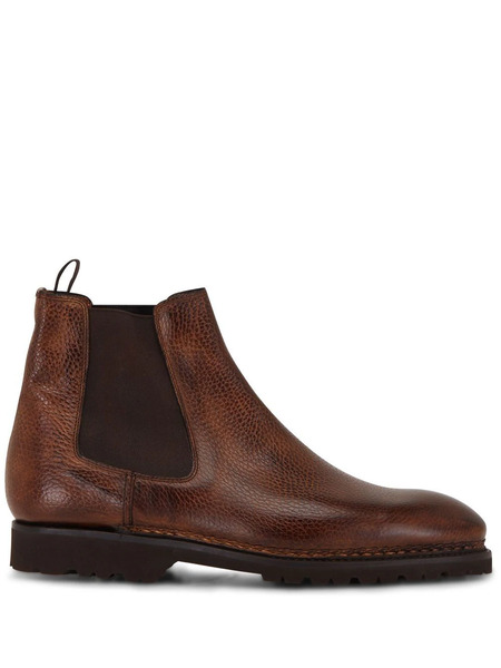  Bontoni Leather Chelsea Boots - Brown 