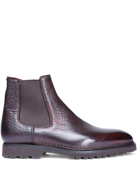  Bontoni Leather Chelsea Boots - Brown 