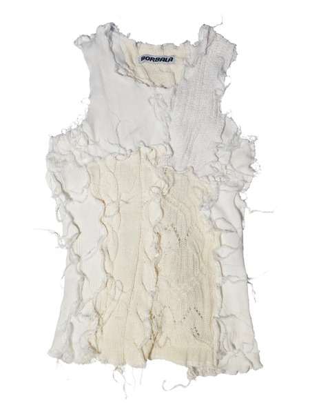  Borbala Crew-neck Top - White 