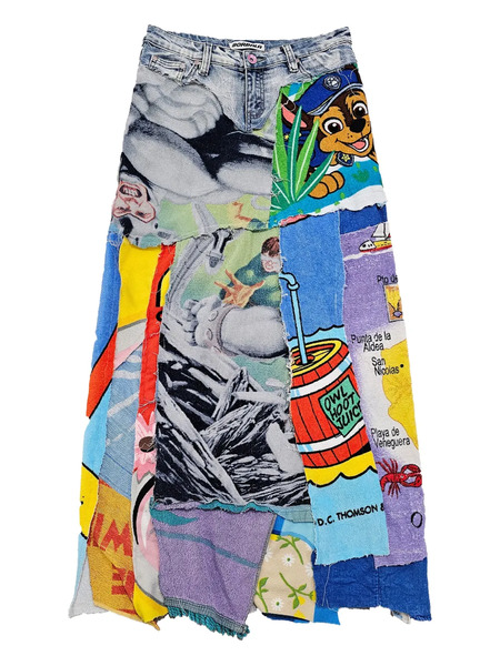  Borbala Printed Midi Skirt - Blue 
