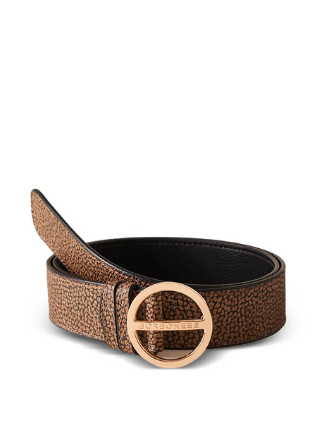  Borbonese Buckle Belt - Brown 