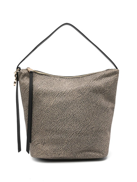  Borbonese Dotted Zip Tote Bag - Neutrals 