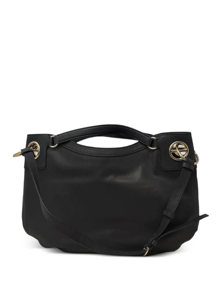  Borbonese Medium London Ring Shoulder Bag - Black 