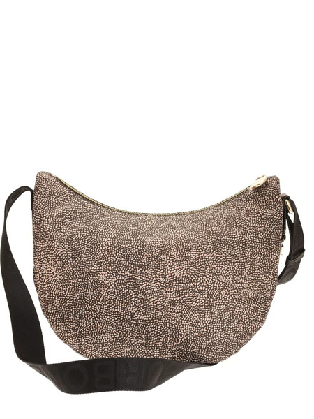 Borbonese Medium Luna Shoulder Bag - Black 