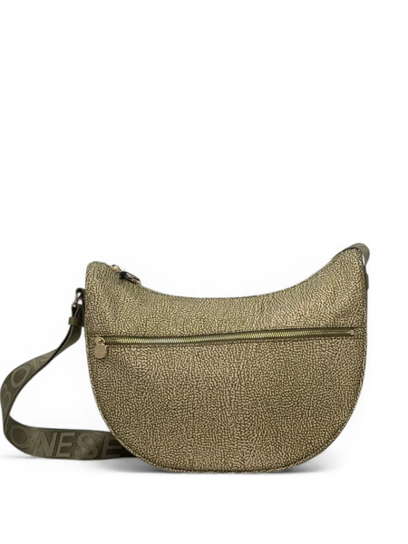  Borbonese Middle Luna Printed Shoulder Bag - Green 