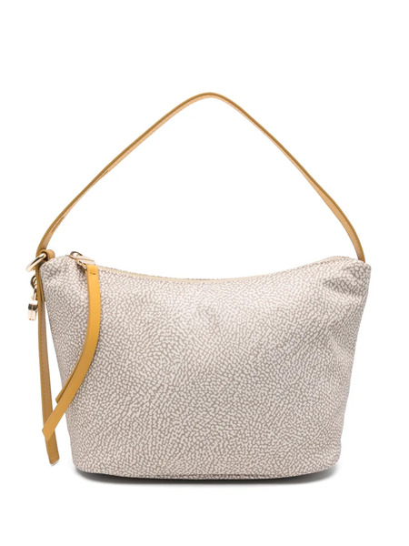  Borbonese Patterned Zipped Tote Bag - Neutrals 