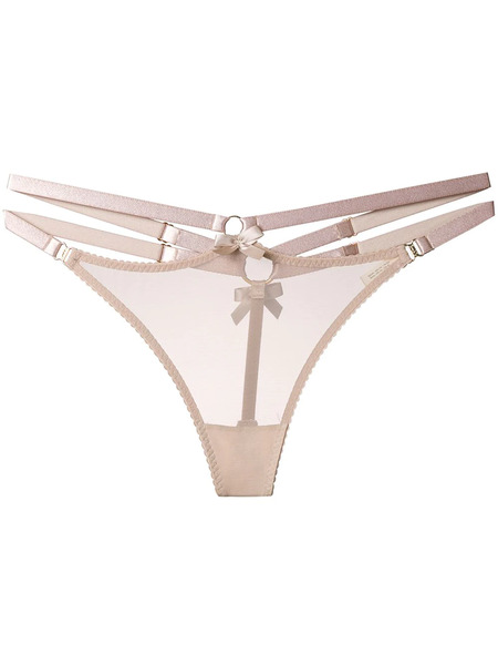 Bordelle Multi-strap Thong - Neutrals 