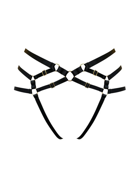  Bordelle Strap Harness Brief - Black 