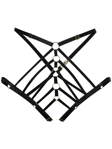  Bordelle Webbed Harness Briefs - Black 