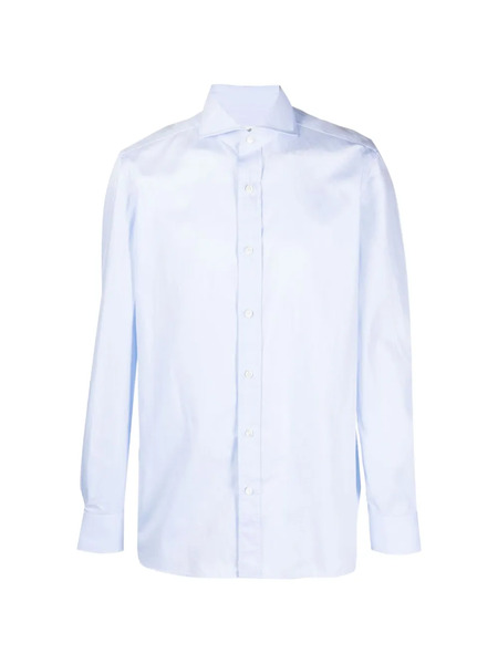  Borrelli Cotton Shirt - Blue 