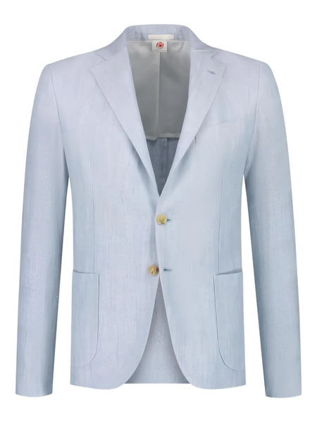  Borrelli Herringbone Blazer - Blue 