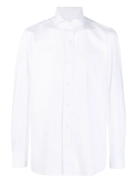  Borrelli Spread-collar Shirt - White 