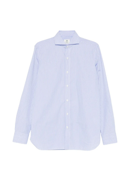  Borrelli Striped Buttoned Shirt - Blue 