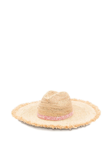 Borsalino Fringed Straw Hat - Neutrals 