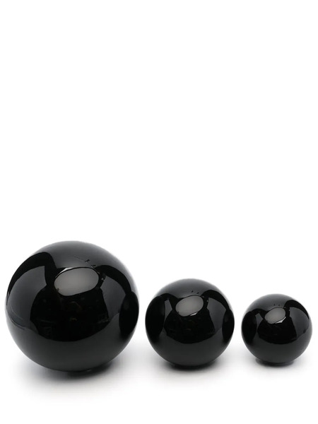  Bosa Decorative Ceramic Sphere (set Of 3) - Black 