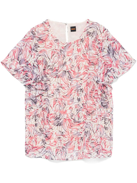  Boss Abstract-print Blouse - Neutrals 