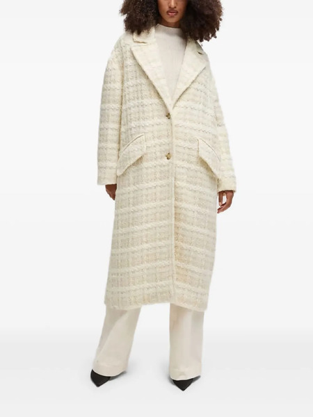 Boss Bouclé-knit Coat - Neutrals 