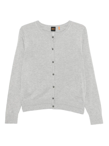 Boss Button-front Cardigan - Grey 