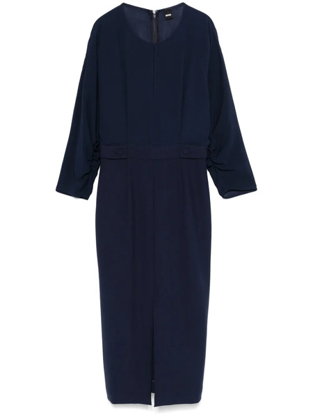  Boss Button-tab Midi Dress - Blue 